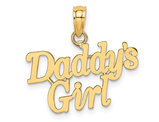 14K Yelllow Gold Daddys Girl Charm Pendant (NO CHAIN)